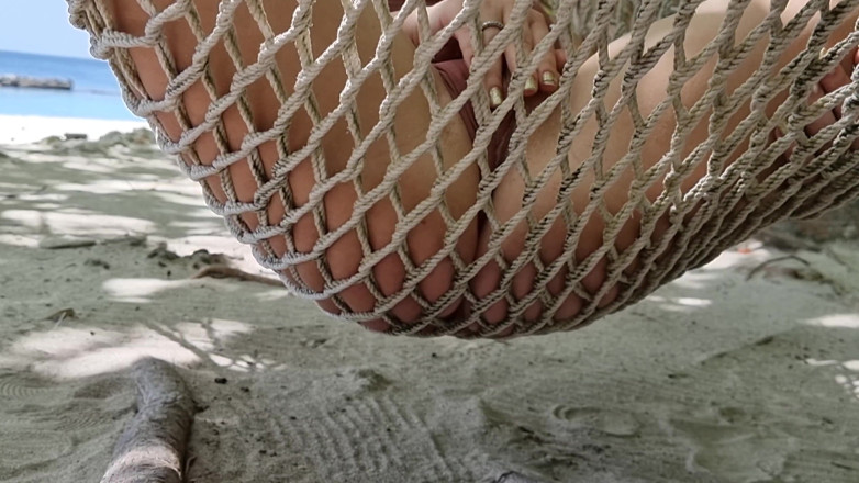 TheloveStory: Big natural tits teen outdoor masturbate while her friends swimming