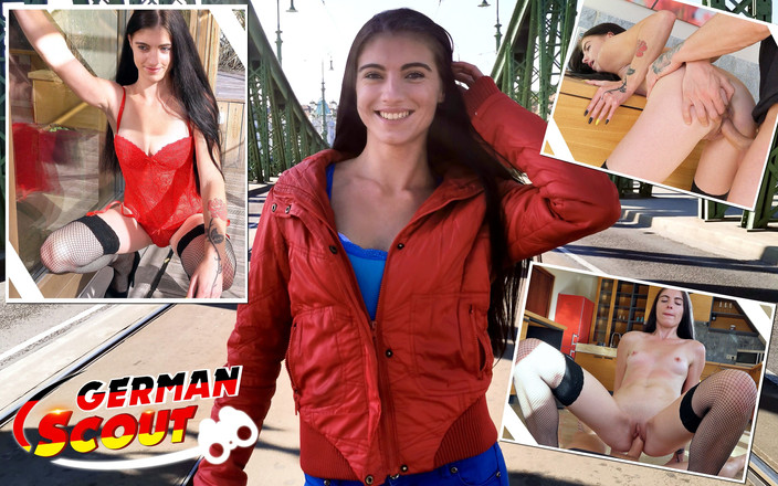 German Scout: Německý skaut - hubená vysoká teenagerka Lana Lenani s dlouhýma nohama...