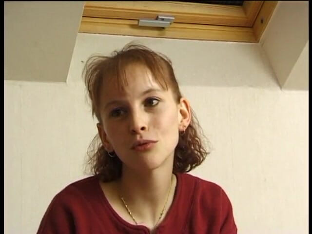 Slutty Teenies: Casting brunette teen with small tits teasing solo
