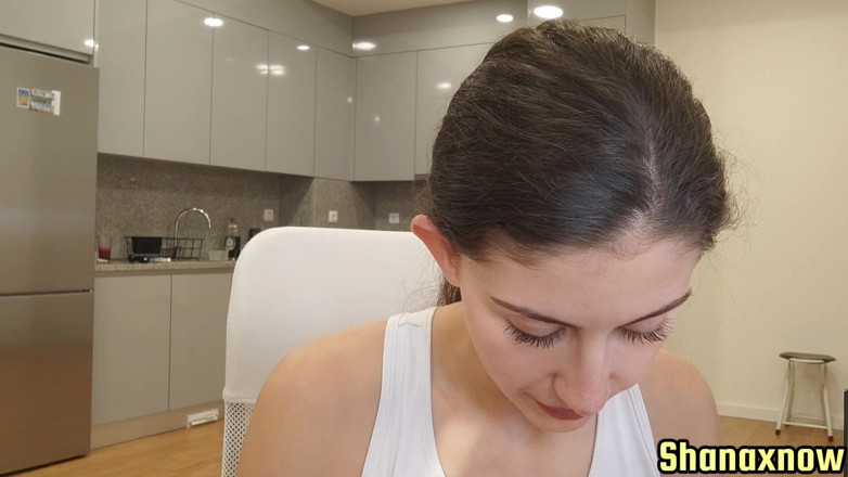 Shanaxnow: Roommate Dildo BJ Cum in Orthodontic Retainer