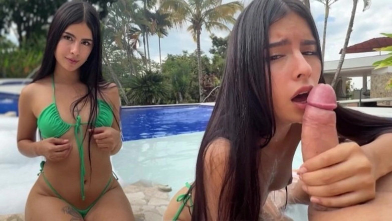 camilamendez7: Memberikan blowjob kepada kawan baik saya di kolam. Saya membuatkan...