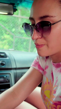 Car Handjob & Cleanup with Paper Towels