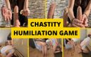 Mistress BJQueen: Chastity Humiliation Game: Retrieve Your Chastity Key From Condoms on...