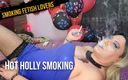 Smoking fetish lovers: Hot Holly smoking
