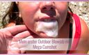 Kimberly Caprice: My First Outdoor Blowjob Mega Cumshot