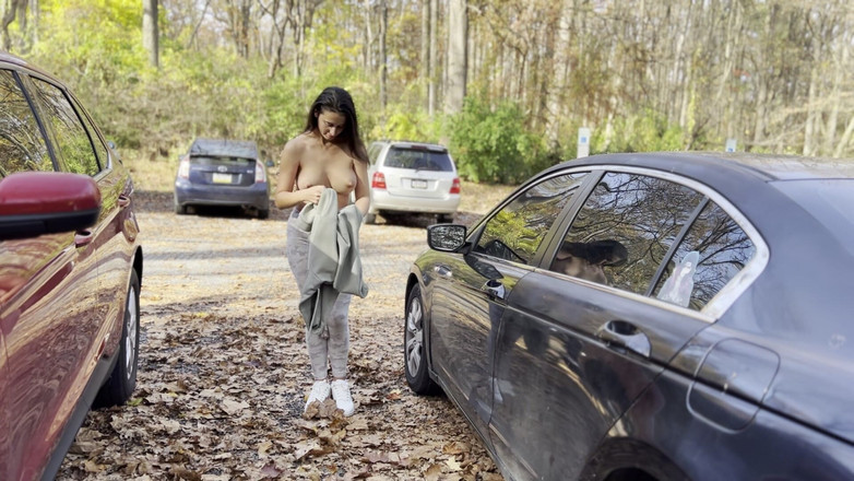 Sweet Buttocks: 在公园里用我的车快速换衣服