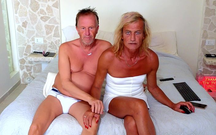 Gigi and David: Laatste live seksshow op stripchat, Gigi en Dave, shemale en...