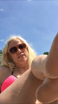 Cum Countdown Poolside Bikini Feet Tease