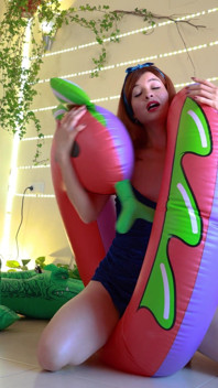 I Am the Prey of a Giant Inflatable Snake