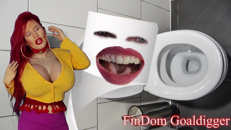 FinDom Goaldigger: Transformation into Toilet Paper