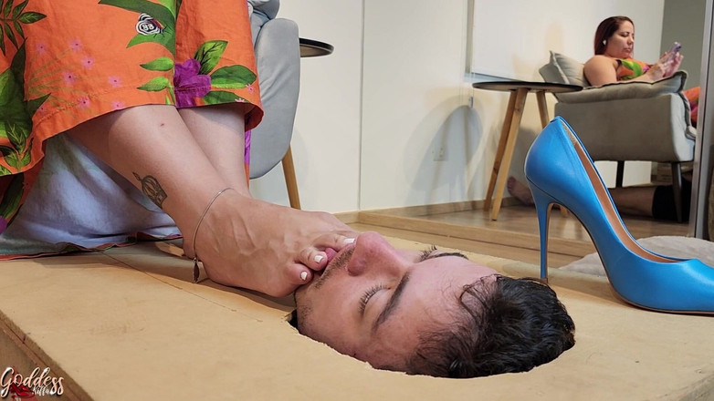 KiffaFeet: Yüz kutusu altındaki kaybeden tapan tanrıça Kiffa kirli yüksek topuklu...