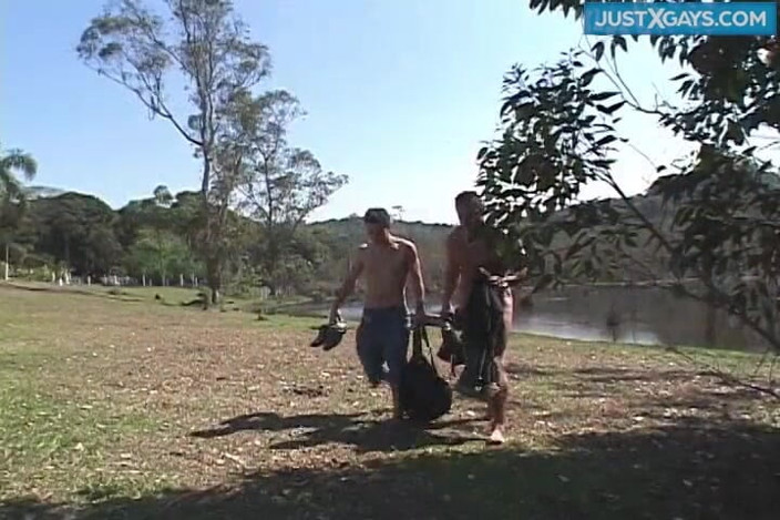 Just X Gays bareback: On the lake a hard cock in the ass, who...