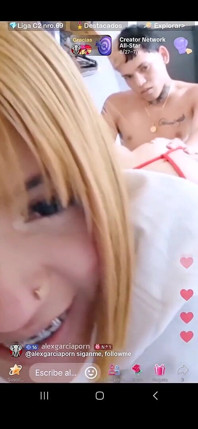 Blonde Venezuelan Lets Her Boyfriend Fuck Her Live While Doing a Tiktok Live