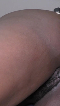 I Fuck My Ebony Little Asshole and Cum Inside Massively