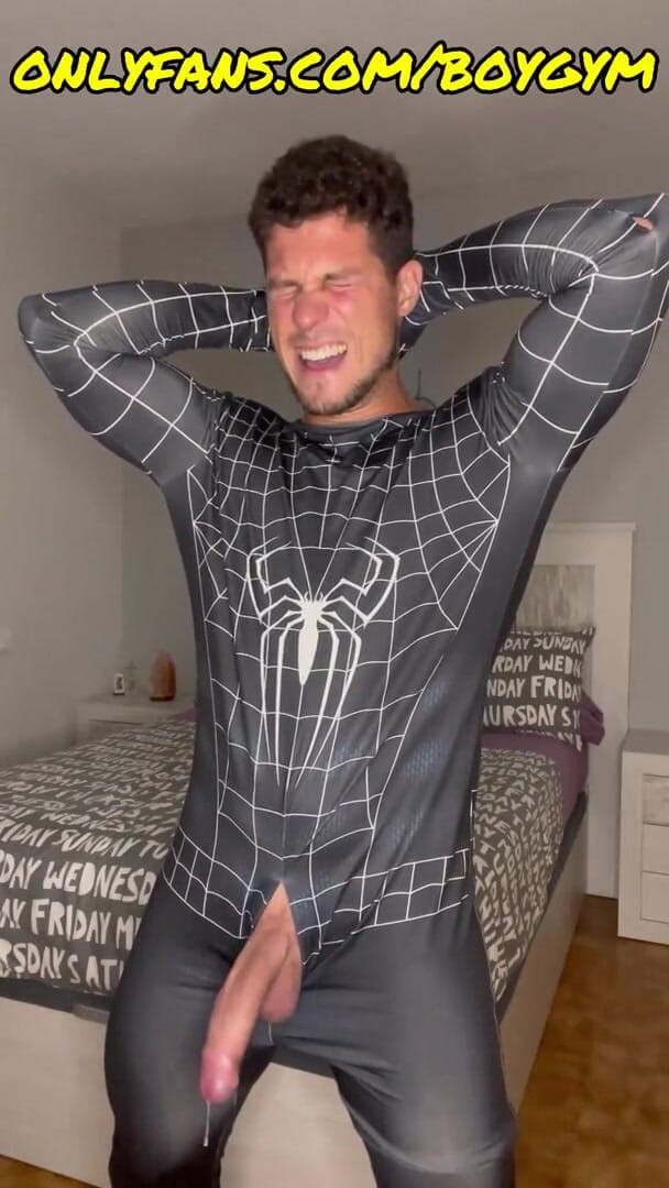 BoyGym: Spiderman Boy Gim Pancut Tanpa Tangan, Lelaki OnlyFans