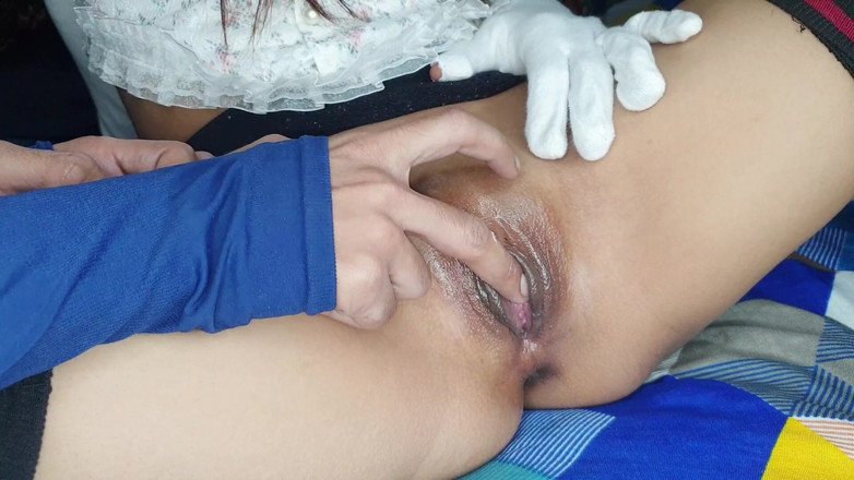 HunnyBunny: Creampie Closeup Missionary Sex with Cute Girlfriend.