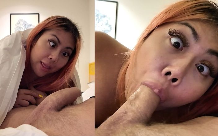 nutON: 愚蠢的阿赫高婊子在毯子下探索神秘的“悸动”。