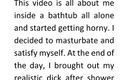 Darky: Ebony in bathtub masturbating