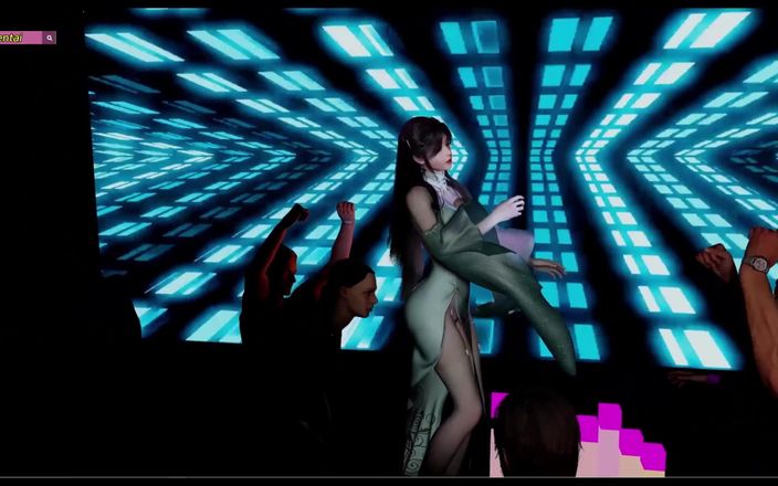 X Hentai: Красотка-танцовщица - 3D-анимация