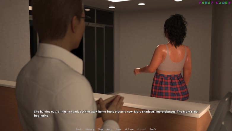 Porny Games: Moglie exibitionist di Wihte Foam - passeggiata notturna, nuda per le...