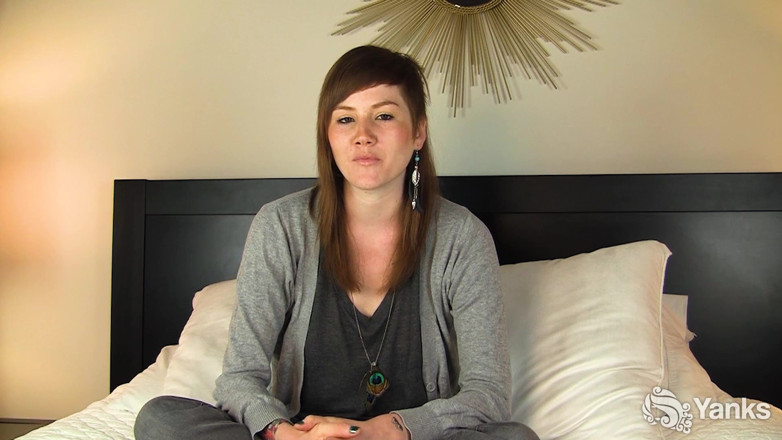 Yanks: Wild Masturbation After Interview with Brunette Nico Kelley
