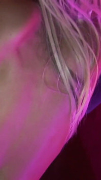 Stacey's big tits are covered in pleasure