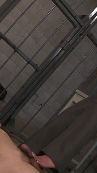 Japanese Girl Plays with Balls and Cock of a Guardian Before Sucking Him