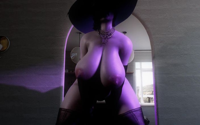 Velvixian 3D: Tombul bayan dimitrescu seksi dans (seks yok)