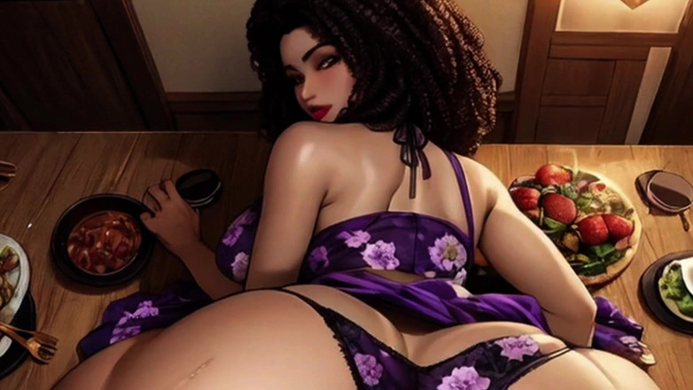 Spicy Toons: Người phụ nữ của tôi đang ngồi trên lòng tôi mặc...