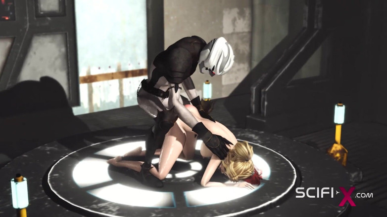 SciFi-X: Hot sex in the sci-fi-lab. A sexy girl gets fucked...