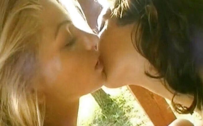 Hard Lesbians: Beautiful dykes pussy licking and toying outdoors