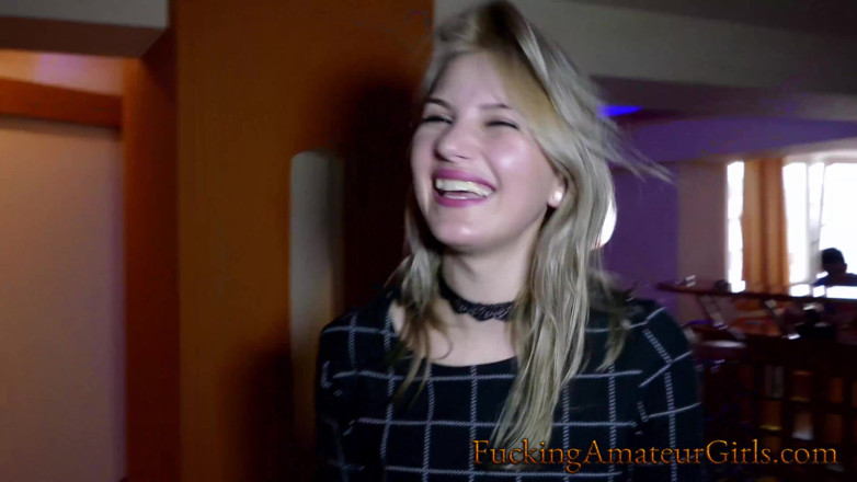 Fucking Amateur Girls: Very hot blonde fucked rough by two rough men