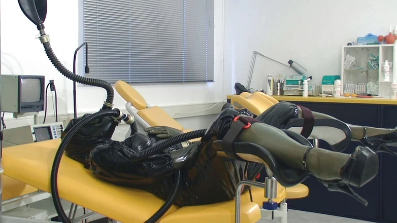 Rubber & Clinic Studio - 1ATOYS: Bizarre rubber masturbation with piss-rebreather