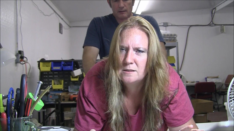 Vibra King Video: Jennifer gets pounded over a table at work
