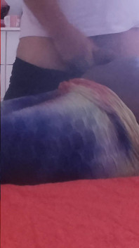 My Step Mother Asks Me for a Massage on Her Big Ass and I Can’t Resist, Spilling All My Semen Over Her Big Black Ass.
