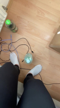 Walking in White Socks