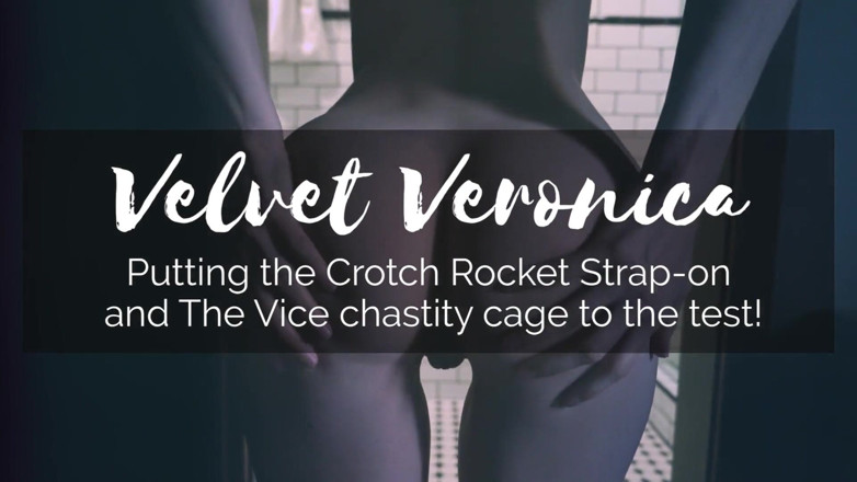 VelvetVeronica: My pet fucks me with a strap-on dildo while locked...