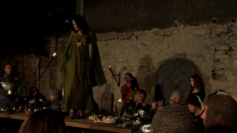 Sex All Together: Party in the castle with the ladies who get fucked...