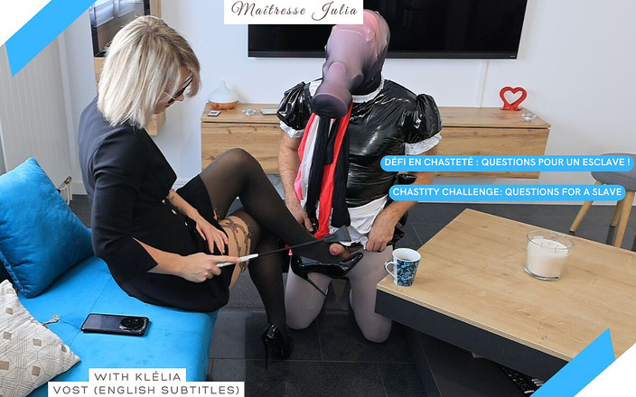 DeesseJulia: Interact: Chastity Challenge: Perguntas para um escravo - Maitresse Julia