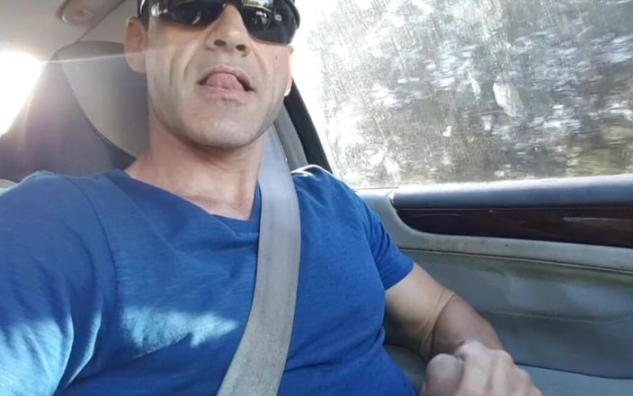Hot Daddy Adonis: Why not to enjoy the trip while driving?