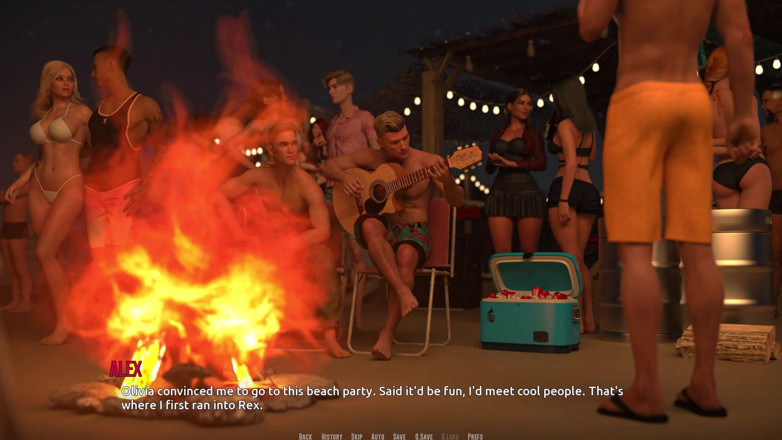 3D Cartoon Porn: Dominos Beach 14 Riley Watches John Fuck Zoe All Night