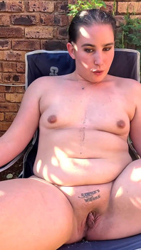 Using Myself as a Human Ashtray While Smoking Cigarettes Naked Outside in the Garden