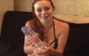 My Sex World: Busty Redhead Teen Fucks Her Pussy with Huge Dildo