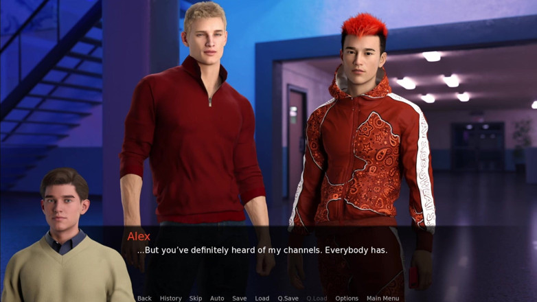Femboy Maaya: Alex: the Trending twink - ein produktiver konvo mit orangehaarigem gamer-typen
