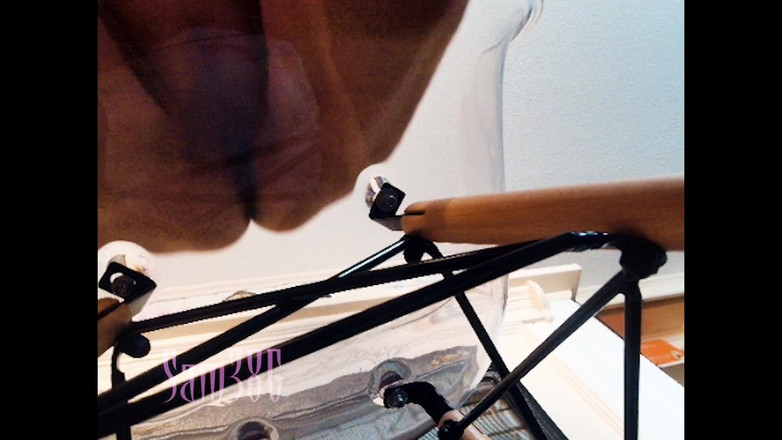 Samantha 38G: Grandona Sam38g em sutiã branco e calcinha