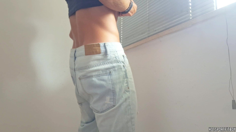 Hotsportfitboy: Risky Undressing Thrill Intense Masturbation and Moaning as I Cum...