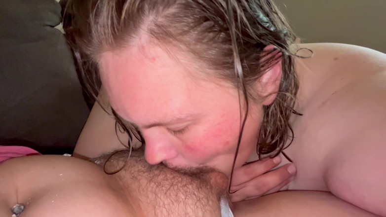 Fat Goddes: Sucking Sissy Small Clit &amp; Smoking Making Her Squirt in My...