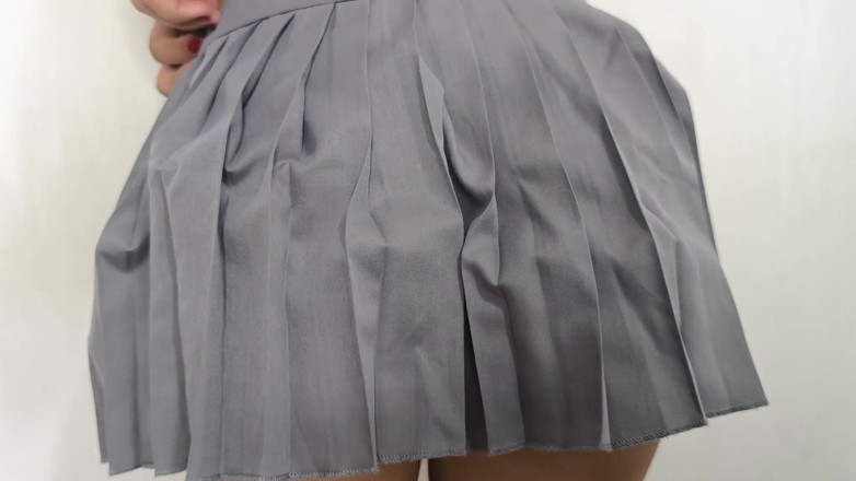 AbbyandSamanta: College Girl by Teasing You with My Skirt and My...