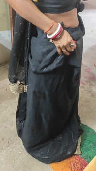 Desi Bhabhi and Black Saree