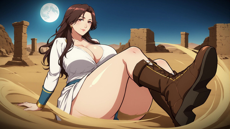 AI Porn: Kartun Wanita Di Padang Pasir Ai